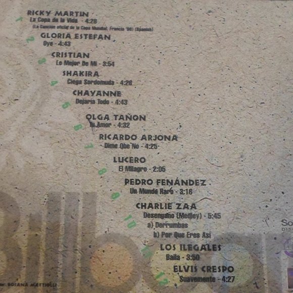 Billboard Latin Music Awards Superstar Hits CD - Picture 4 of 4